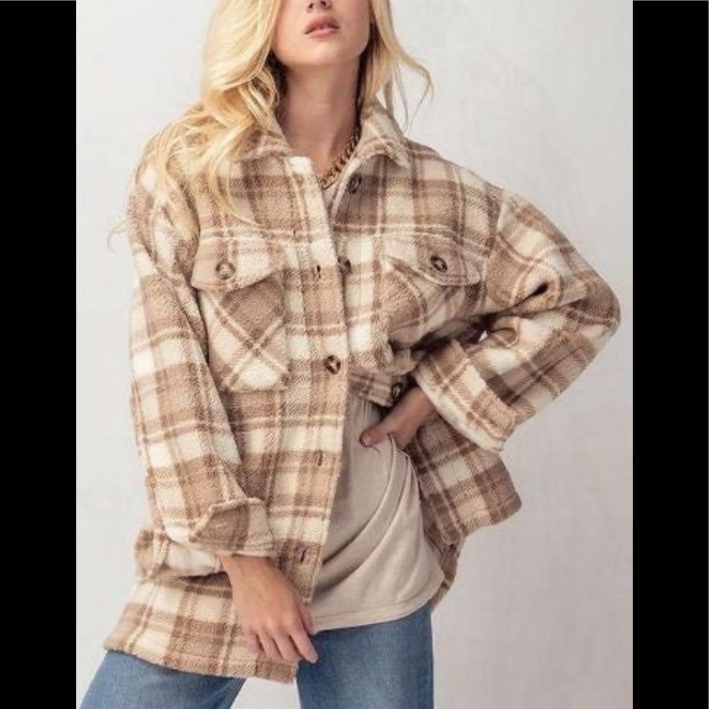 Plaid Shacket Size Medium